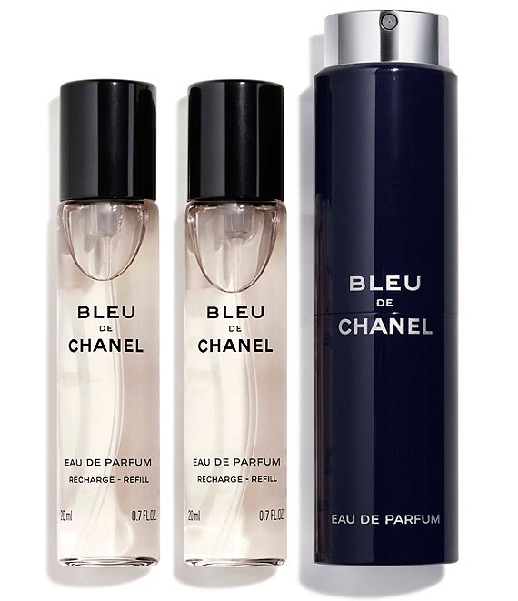 CHANEL,  BLEU DE CHANEL  3 X 0.7 Oz. Eau De Parfum Twist And Spray , Item# BLO13451