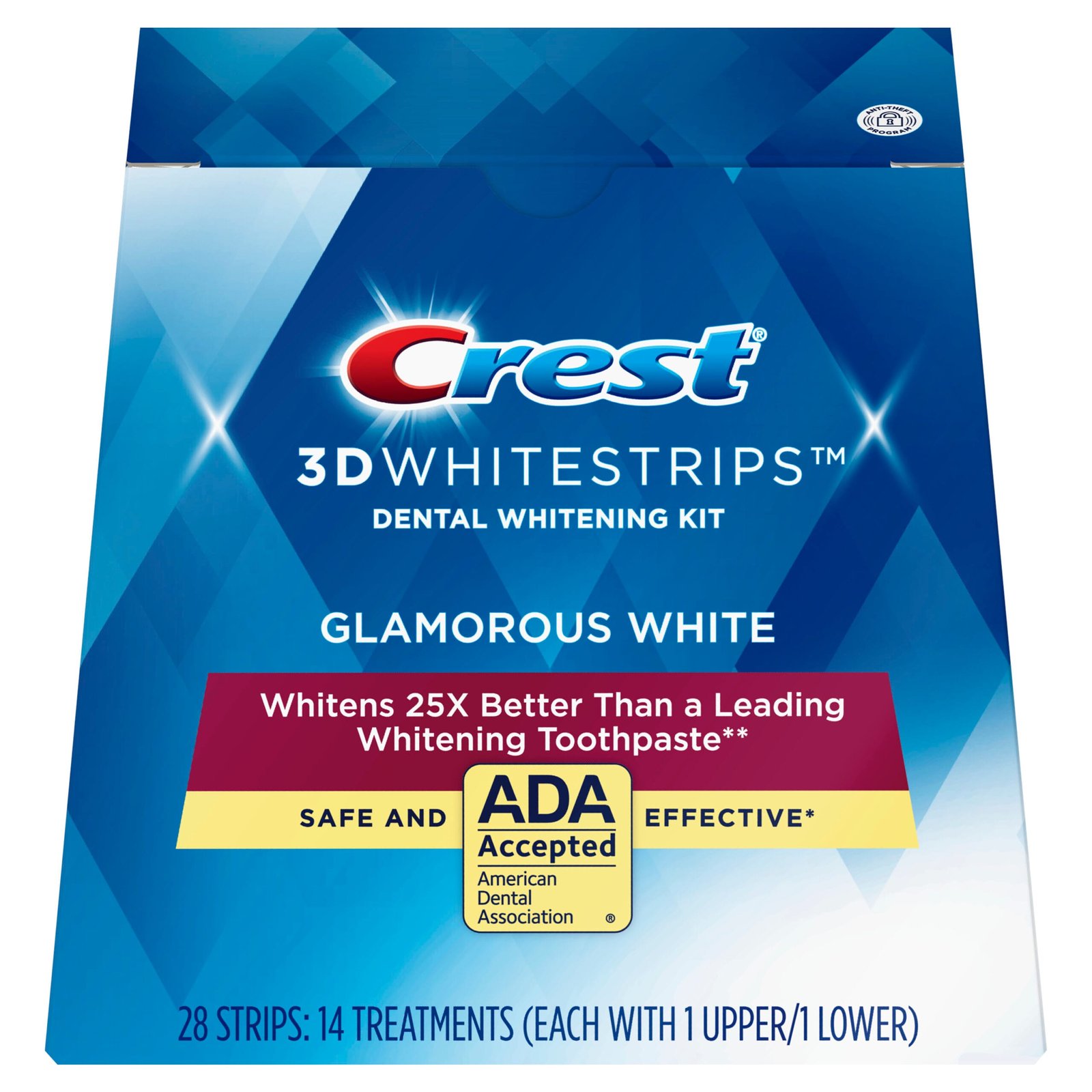 25487a1f-2ed6-4040-8a1e-f5de3fbb6c3c_1.644e0359b608f8333371c17052aecb72 Crest 3D Whitestrips Glamorous White Teeth Whitening Kit, 14 Treatment, Item# BLO12752