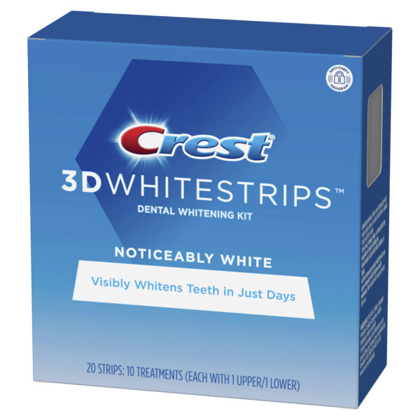 Crest 3D Whitestrips Noticeably White Teeth Whitening Kit, 10 Treatments, Item# BLO12754