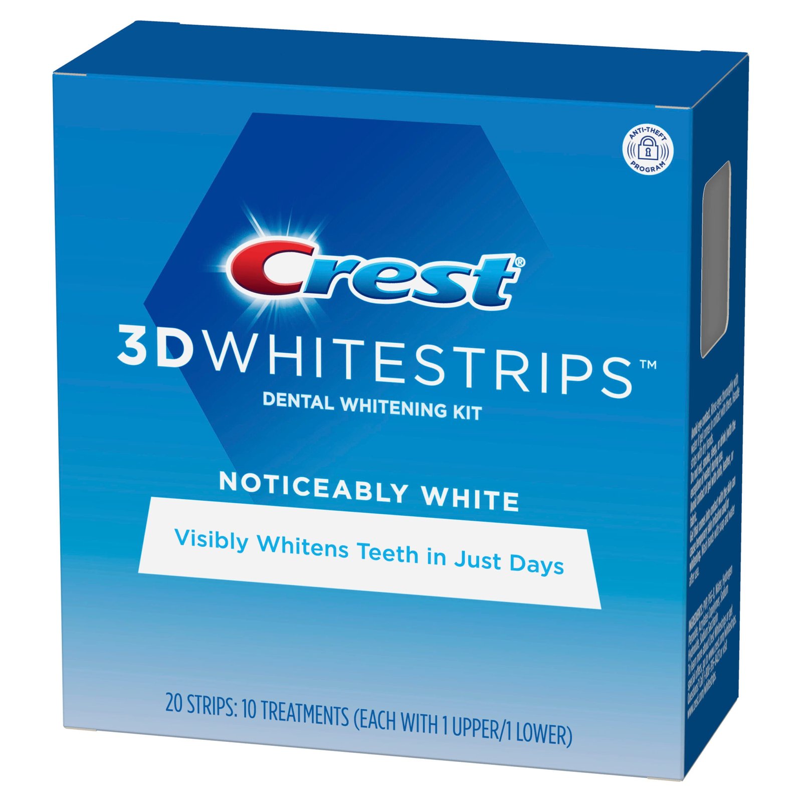 45a53eaf-9daa-4363-a153-044228e4ab50_1.b2f315b9afd1653e1682e61fab189974 Crest 3D Whitestrips Noticeably White Teeth Whitening Kit, 10 Treatments, Item# BLO12754