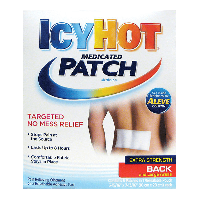 Icy Hot Medicated Patch - Extra Strength 5 Ct, Item# BLO12294