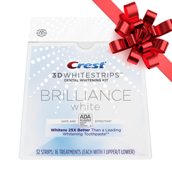 Crest 3D Whitestrips ($5 Rebate Eligible) Brilliance White Teeth Whitening Kit, 16 Treatments, Item# BLO12774