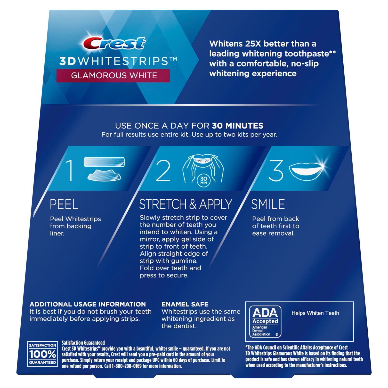 645dfa14-0533-4798-b59d-ab5b1f89fd87_1.41eef80f8817ba1dbd71b75aee1cd572 Crest 3D Whitestrips Glamorous White Teeth Whitening Kit, 14 Treatment, Item# BLO12752