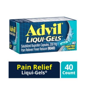 Advil Liqui-Gels 40s Size 40s Advil Liqui-Gels *P* 40s Ea, Item# BLO12298