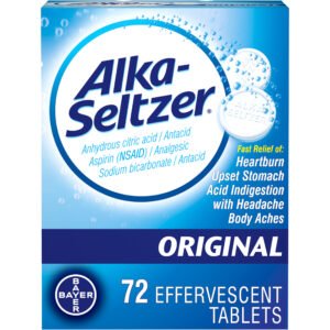 Alka-Seltzer Original Effervescent Tablets, 72 Count, Item# BLO12260