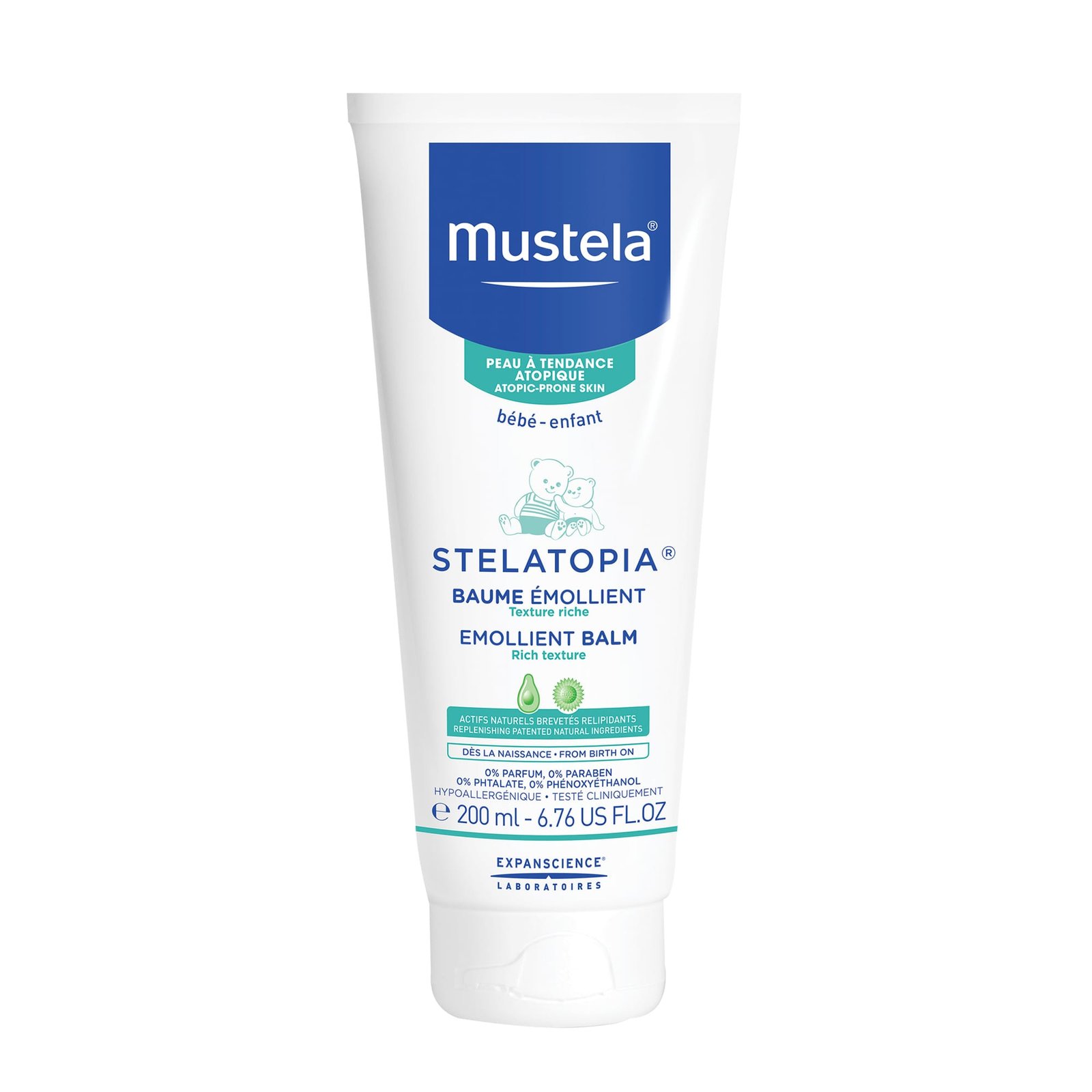 Mustela Stelatopia Baby Emollient Balm, Fragrance-Free Balm for Eczema-Prone Skin, 6.7 Oz, Item#  BLO12585