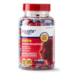 Equate Extra Strength Acetaminophen Rapid Release Gelcaps, 500 mg, 225 Ct, Item# BLO12239