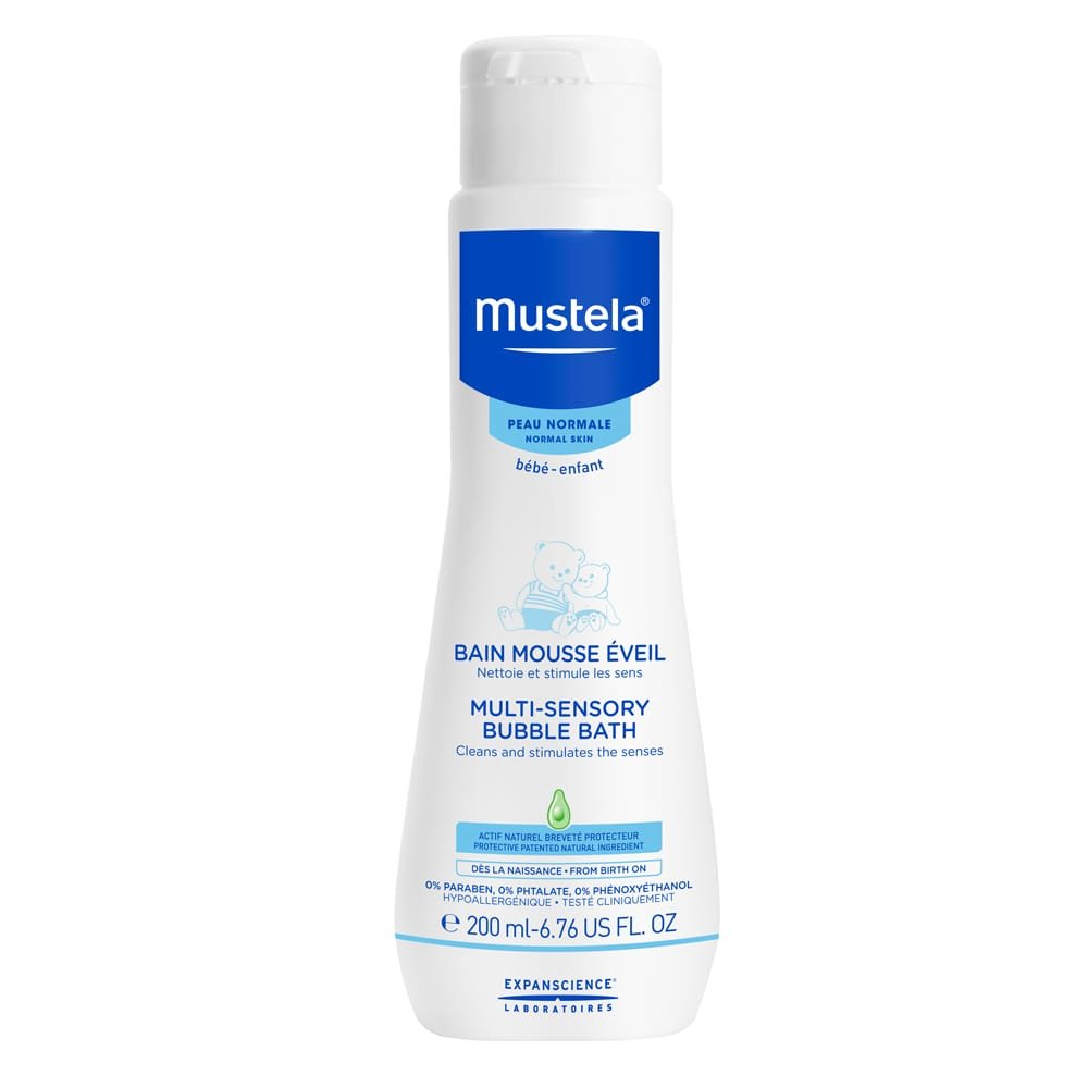 Mustela Baby Multi-Sensory Bubble Bath, with Avocado Perseose, Tear Free, 6.7 Oz., Item#  BLO12610
