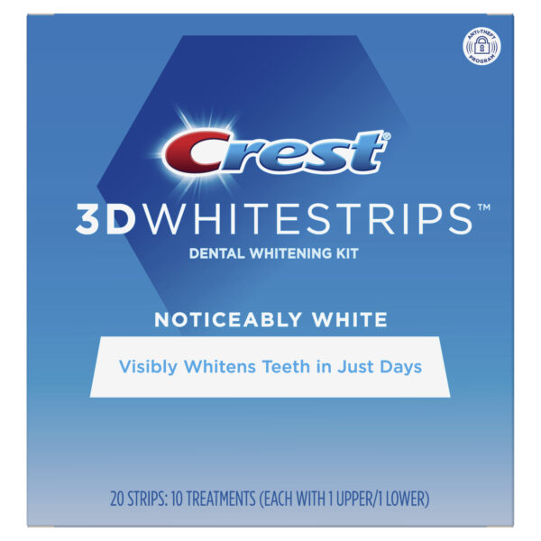 Crest 3D Whitestrips Noticeably White Teeth Whitening Kit, 10 Treatments, Item# BLO12754