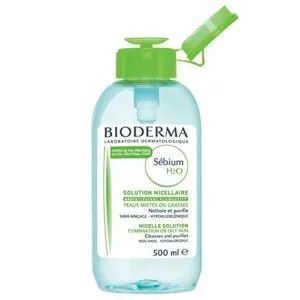 Bioderma Sébium H2O Purifying Micellar Cleansing Water and Makeup Removing Solution for Combination to Oily Skin - 16.7 fl.oz., Item# BLO12482